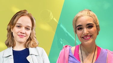 Ella Gehrmann studiert Gesang im 5. Semester (Bachelor of Music) an der Hochschule für Musik und Darstellende Kunst Frankfurt am Main (HfMDK), Cláudia Ribas ist Opernsängerin Opernstudio in Frankfurt (im letzten Studiojahr) | Bild: © Bayerischer Rundfunk 2025/adobe stock / Gorodenkoff/BR/Uli Schramm/Jonas Schlögl/Markus Hensel/Johann Fischer