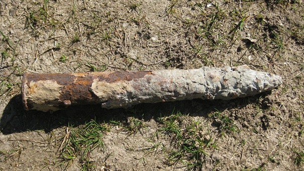 2 Zentimeter Granatpatrone, aus dem Wasser gefischt. | Bild: Landeskriminalamt Schleswig-Holstein